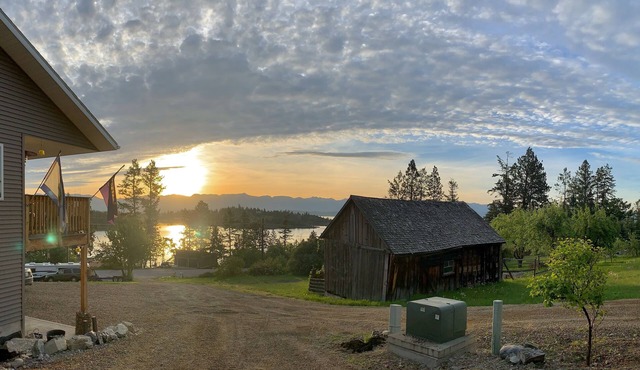 Breathtaking views of Flathead Lake and the Rocky Mountains