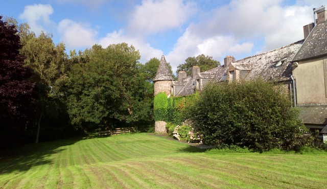 Breton manor house with riverside park