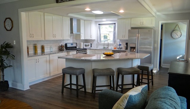 Brick ranch style on large fenced lot