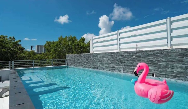 Brickell Lux Villa, Rooftop Pool, City Lights, BBQ