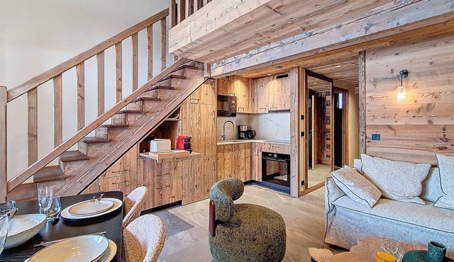 Bright duplex at the foot of the slopes with balcony, 6 people