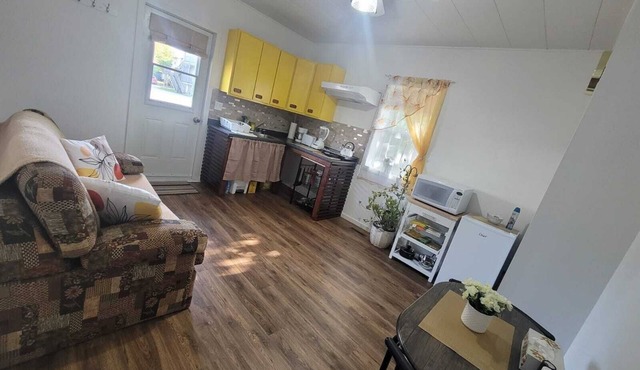 Bright 1 bedroom apartment close to highway, wifi, netflix, prime, free parking