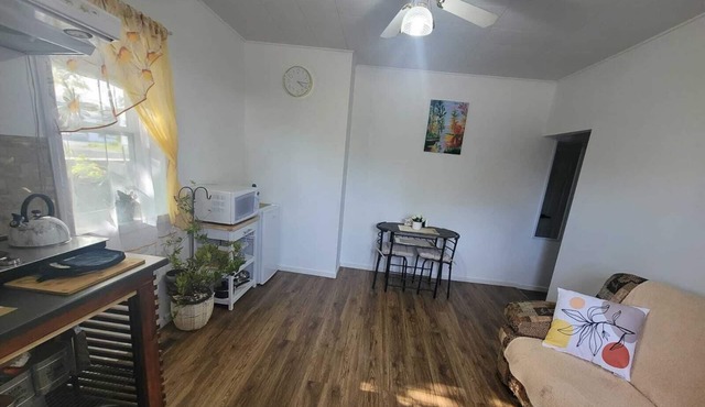Bright 1 bedroom apartment close to highway, wifi, netflix, prime, free parking