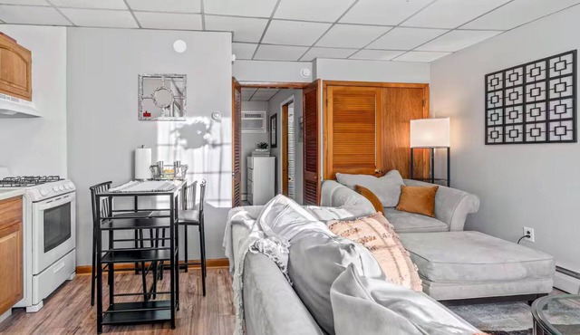 Bright 1BR Central Location Parking Near College