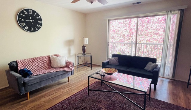 Bright 2BR | Cherry Blossom View | Balcony