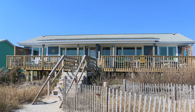 Bright 3BR Beach Home with Deck & Partial Views