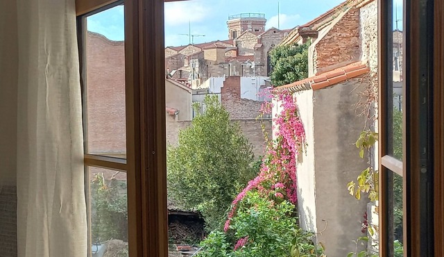 Bright 40m² T2 with terrace overlooking the cathedral