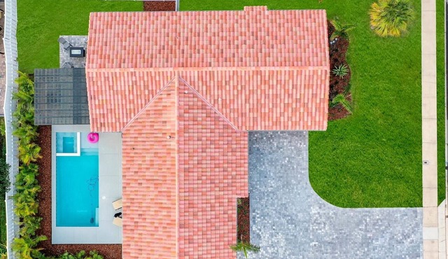 Bright and Beachy Pool Home