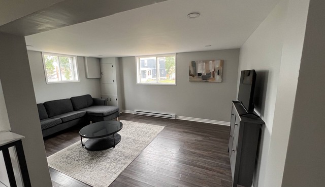 Bright and fresh basement apartment, newly renovated.