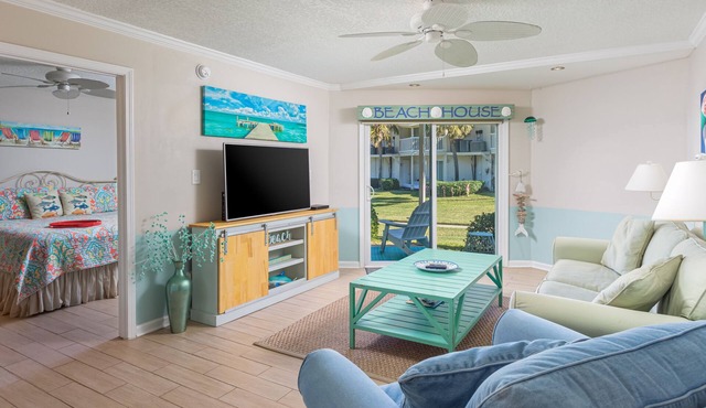 Bright and Fun Beach Themed Condo - On Little Sabine Bay - Sand Dollar W107