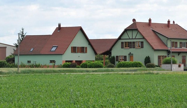 Bright and quiet cottage with terrace, barbecue, and parking 5 km from Colmar