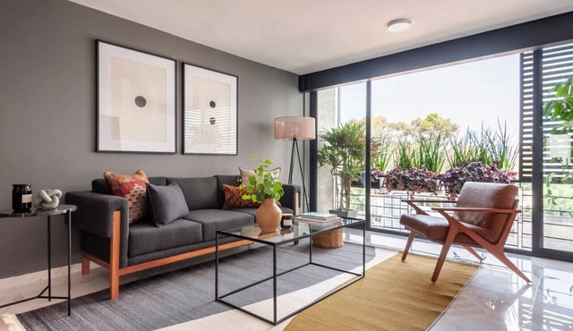 Bright and stylish apartment with balcony