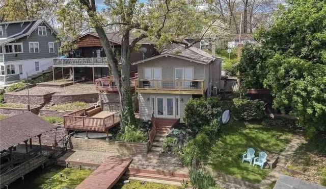 Bright and updated home directly on Portage Lakes