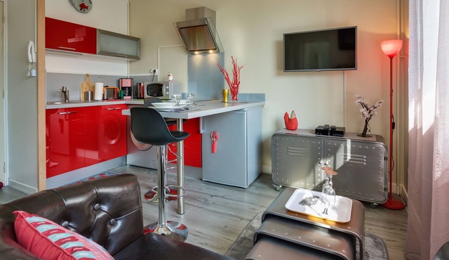 Bright and welcoming 2* gîte de France F2 apartment with terrace