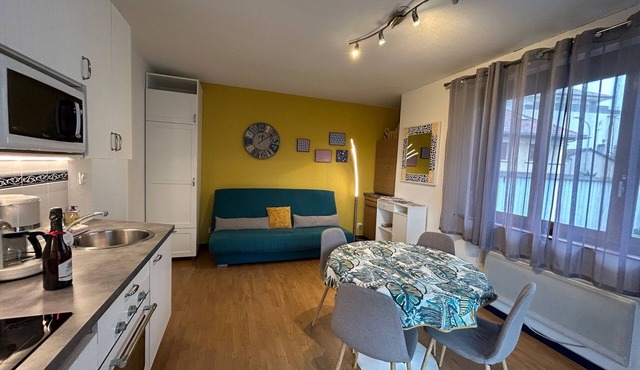 bright apartment with parking very near Thonon center of Spa