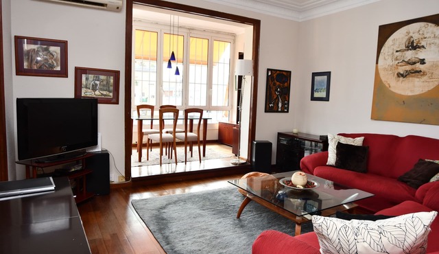 Bright apartment in the center of Barcelona.