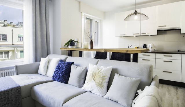 Bright apartment Lausanne city center