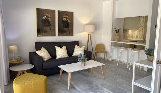 Bright apartment on the second line of the beach, with a large terrace