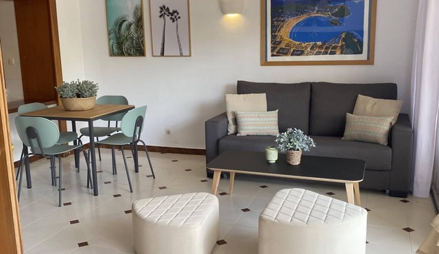 Bright apartment on the second line of the beach, with a large terrace