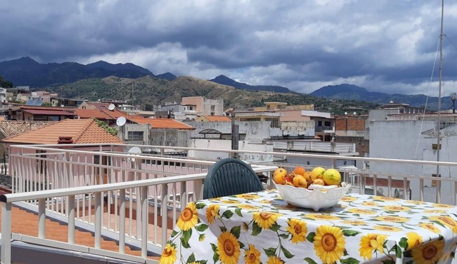 bright attic in Furci Siculo