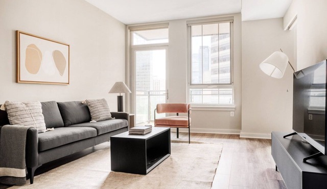 Bright Bethesda 1BR w/Gym, W/D & Lounge, steps to Metro, by Blueground