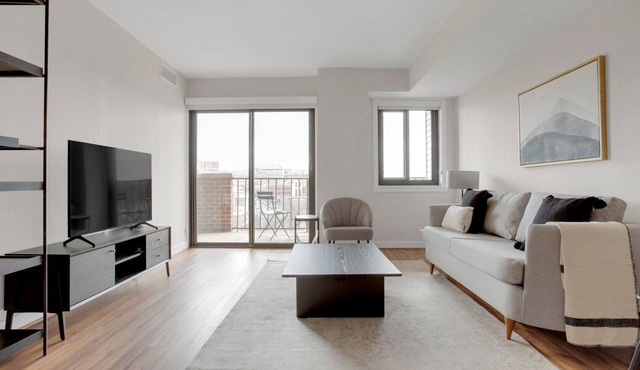 Bright Clarendon 1BR w/W/D & Gym, across street from WF, by Blueground