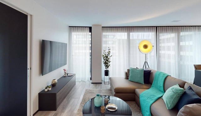 Bright & Contemporary 1 Bed Apartments with Terrace! Block E, Sonnentalstrasse