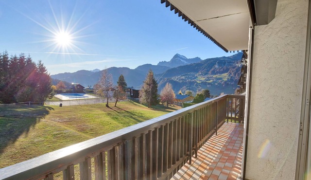 Bright 38m² apartment with seasonal pool and pets allowed