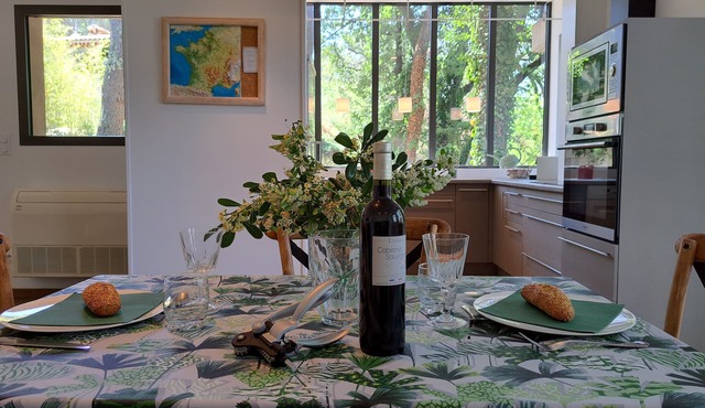 Bright accommodation in the woods with terrace