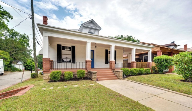 Bright Macon Home w/ Wraparound Deck!