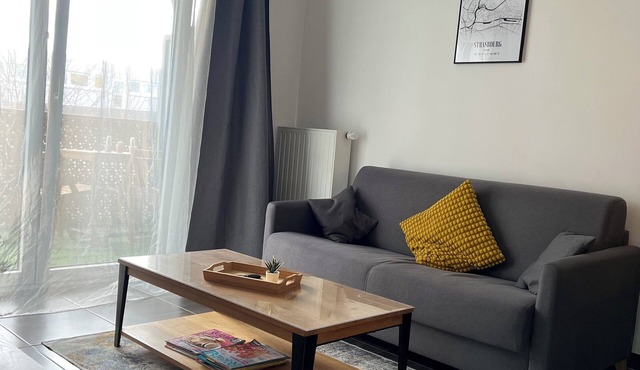 Bright, modern apartment.