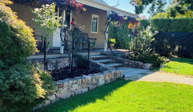 *BRIGHT* Modern Home with large outdoor deck and outside fireplace.