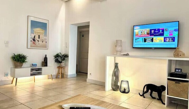 Bright Nîmes Center Flat with Terrace