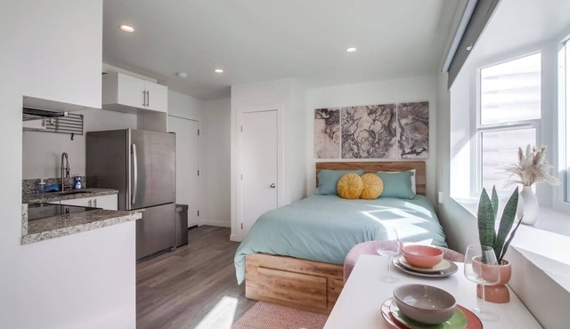 Bright North Park Studio with Parking, AC & Yard