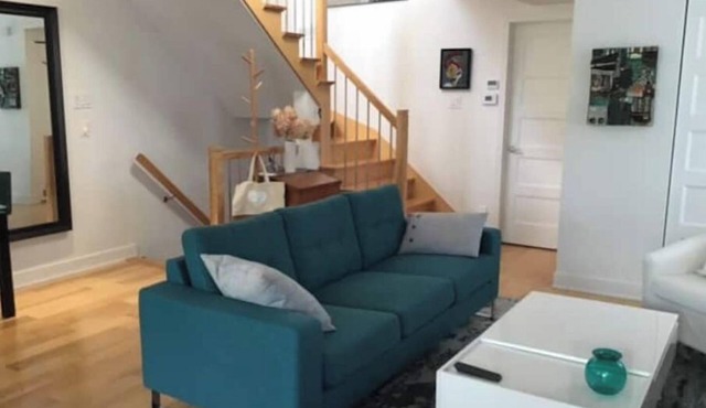 Bright, quiet apartment on two floors
