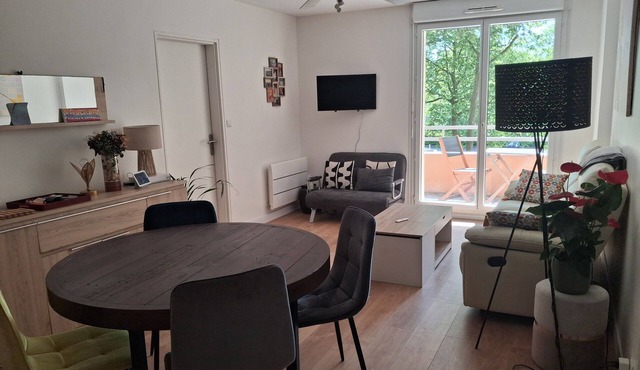 Bright, quiet apartment close to public transport direct to town center