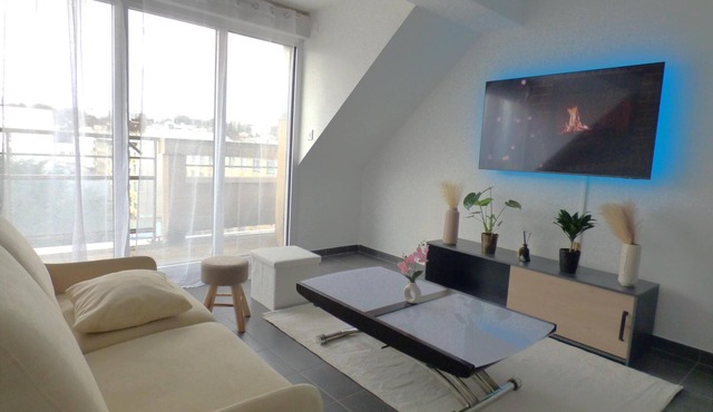 Bright, renovated studio apartment near Orly, Paris and Disneyland