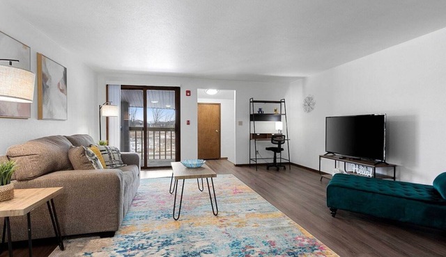 Bright + Spacious Apartment with King Bed and Workspace