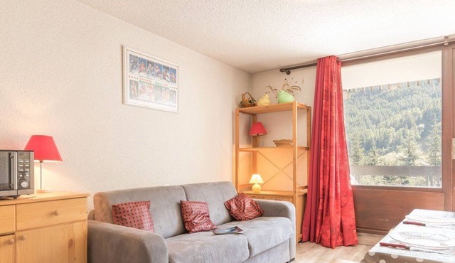 Bright studio 4 pers., south balcony, parking - Serre-Chevalier