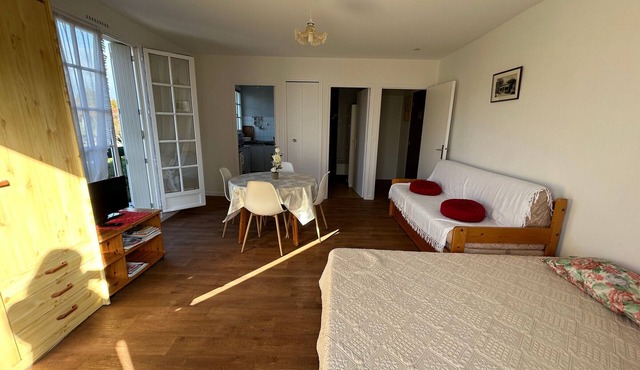 Bright studio downtown with balcony