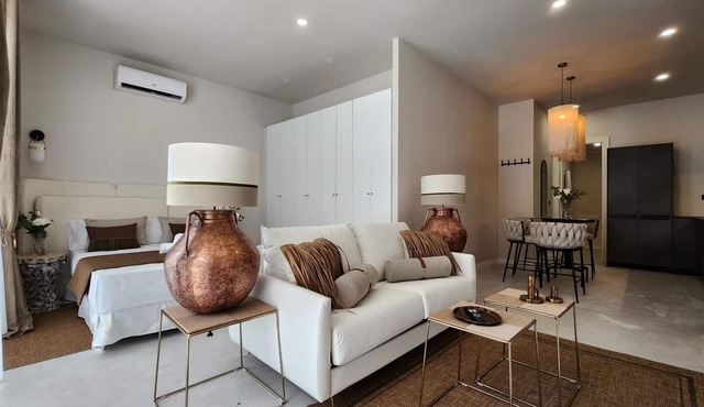 Bright studio with Wi-Fi and air conditioning in Valencia
