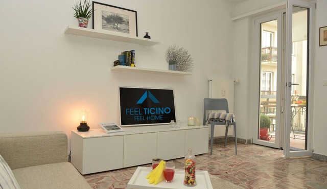 Bright Stunning Central Apartment In Front Of Lugano Lake