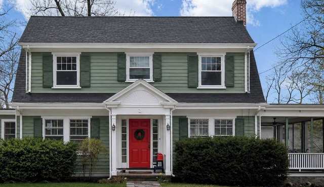 Bright, sunny house with large screened-in porch in Milton, MA