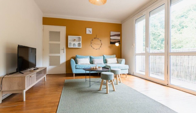 Bright T4 73m² Jœuf- modern style, uncluttered, comfortable, spacious, pets allowed