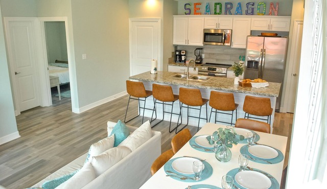 Bring your friends and family! 2 min walk to Beach. 4 bedrooms WITH a Loft!