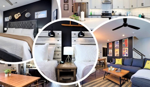 Broadway (5 Min) 12South Sleeps 12 2x Garage