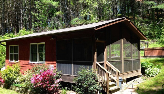 Broadwing Farm Cedar Cabin- Hot Tub with Fresh, Hot Mineral Water - 85 Acre Farm