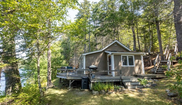 Brown Cottage by Sea Maine