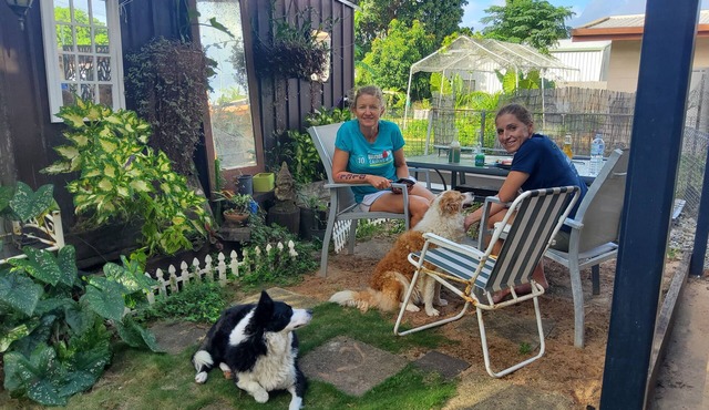 BUDGET 3/4Br 2Bath and 2 kitchens in tropical gardens with pool