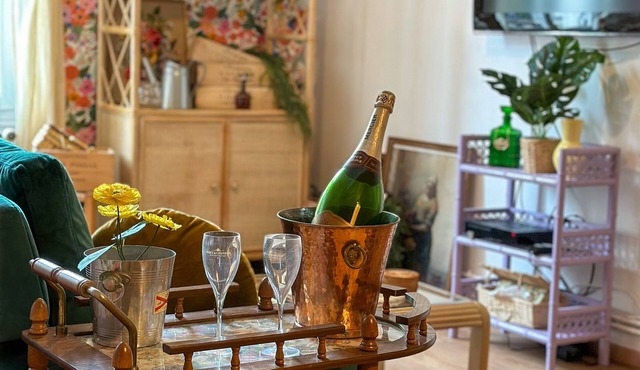 Bulle Appart 1 Epernay city center (new design 2024) View on a green park !